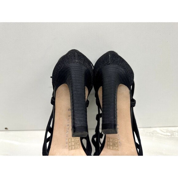 Elie Tahari women EU 40 US 10 textile upper strappy gladiator open toe sandal - Picture 10 of 12